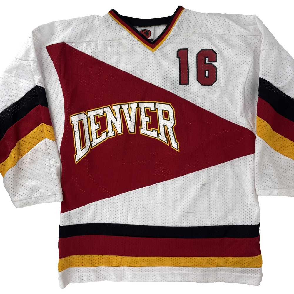 Authentic Vintage Denver University DU Pioneers #16 NCAA College Hockey Jersey L
